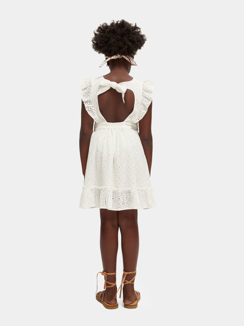 Open back brodery dress - Scotch & Soda AU
