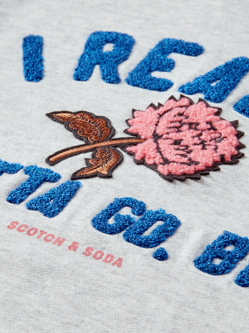 Varsity artwork loose-fit sweatshirt - Scotch & Soda AU