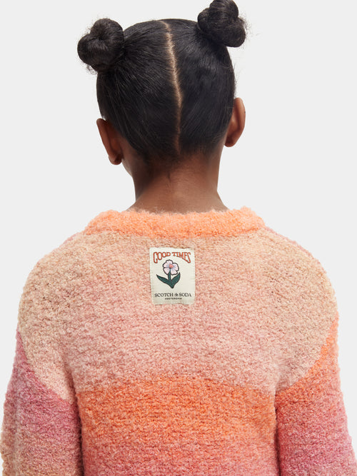 Relaxed fit multi-coloured fuzzy sweater - Scotch & Soda AU