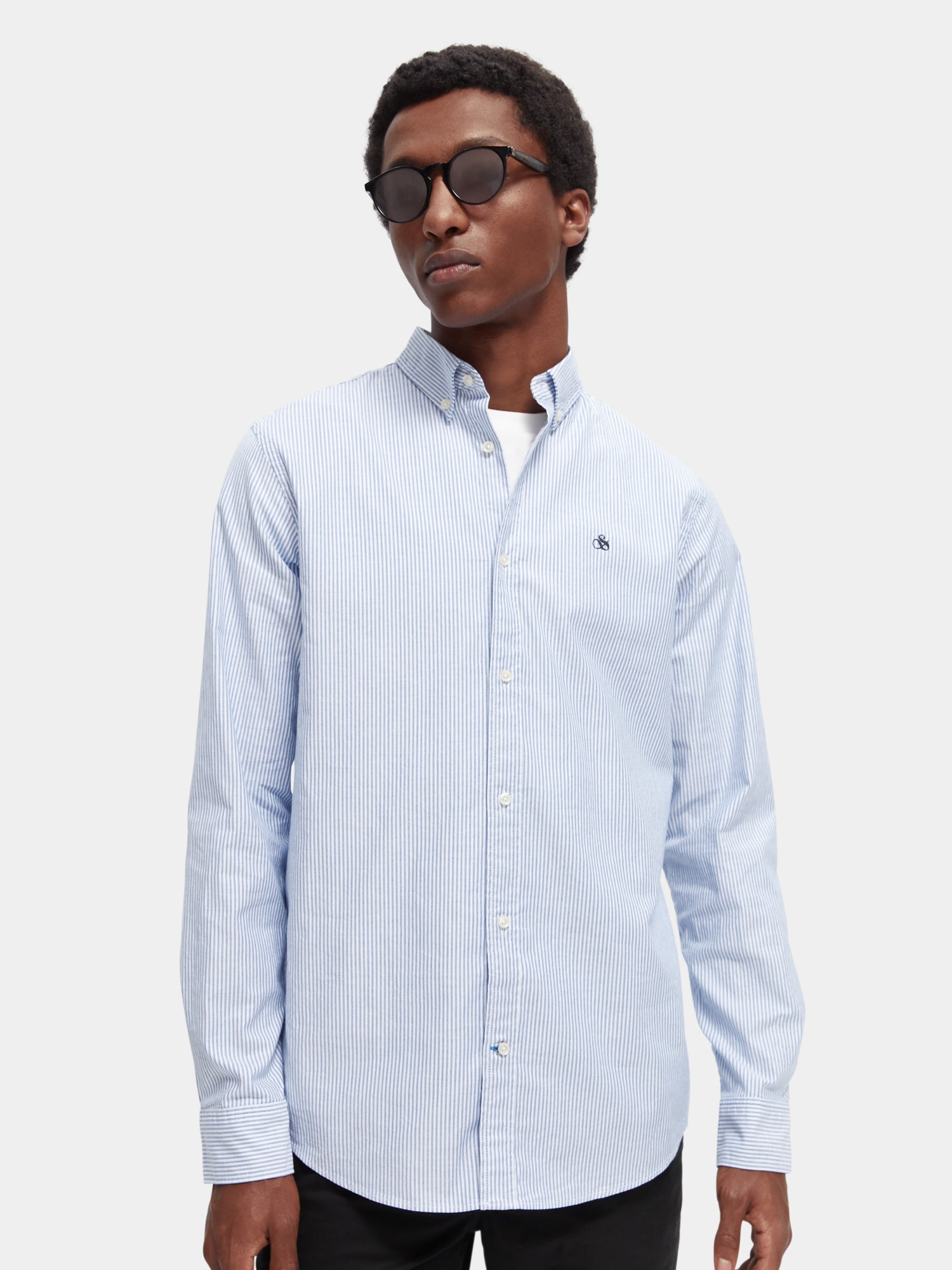 Organic cotton/elastane oxford shirt - Scotch & Soda AU