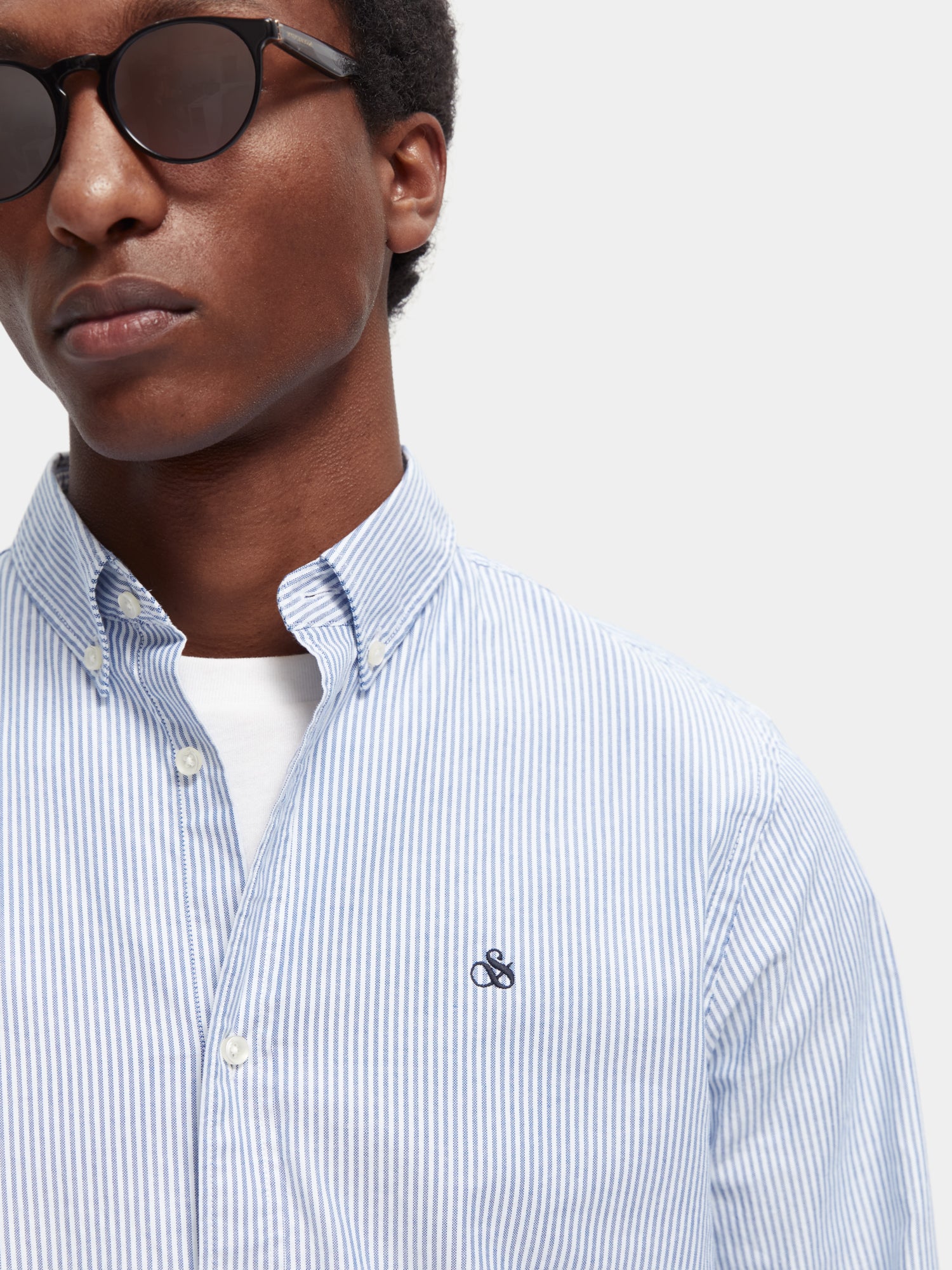 Organic cotton/elastane oxford shirt - Scotch & Soda AU