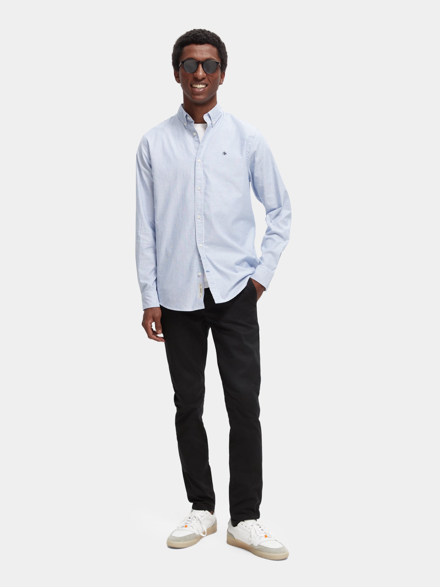 Organic cotton/elastane oxford shirt - Scotch & Soda AU
