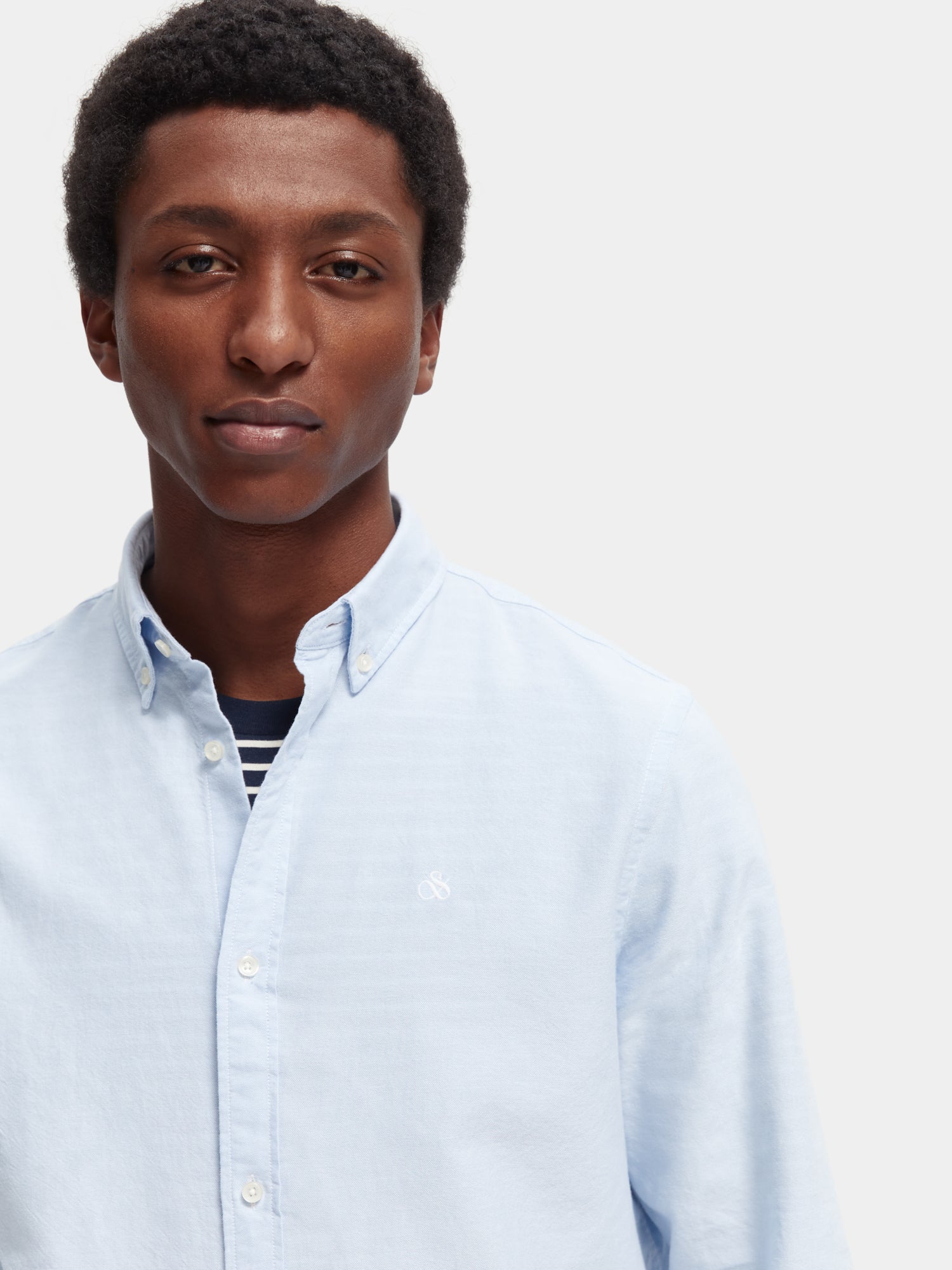 Organic cotton/elastane oxford shirt - Scotch & Soda AU