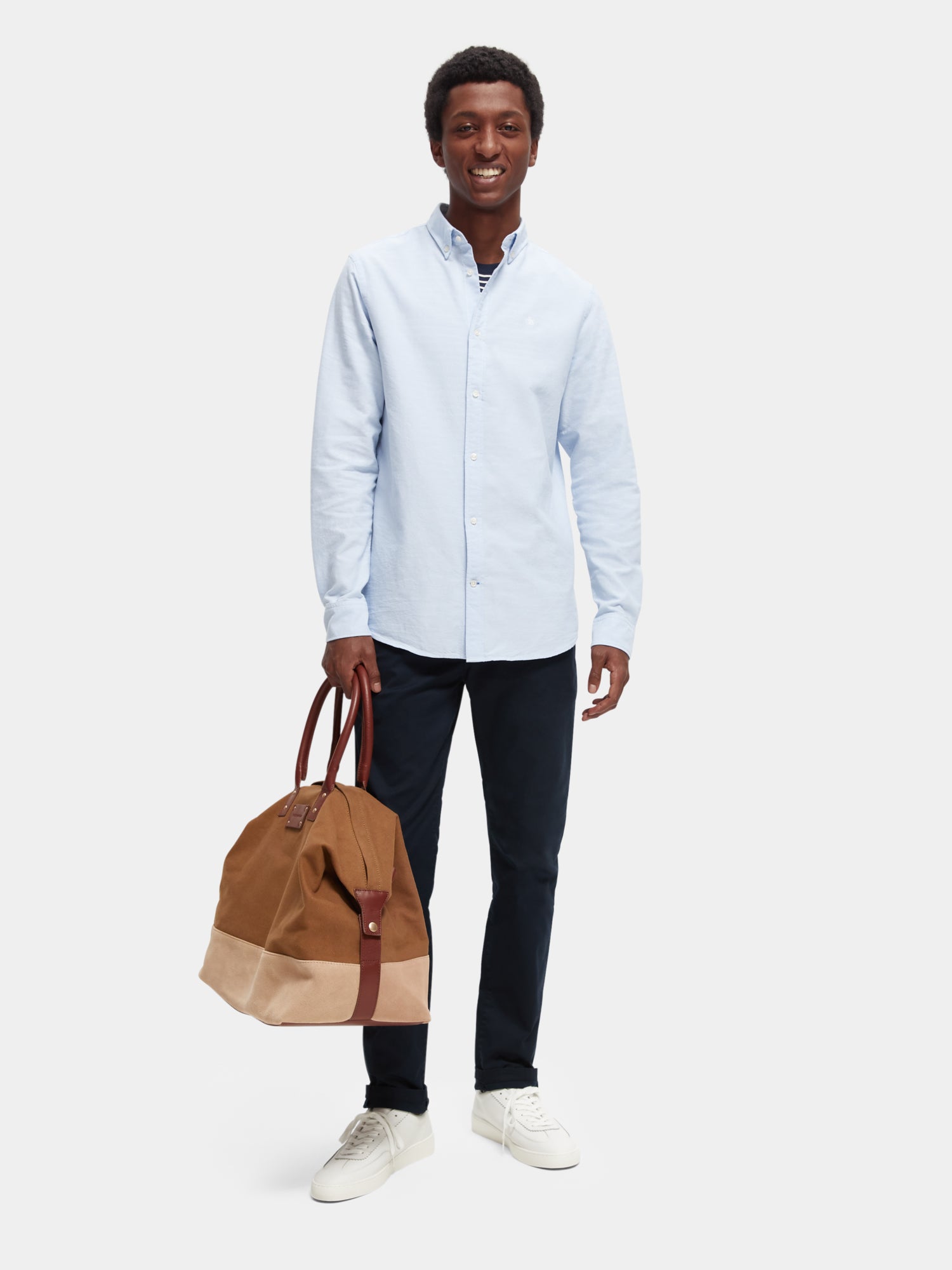 Organic cotton/elastane oxford shirt - Scotch & Soda AU