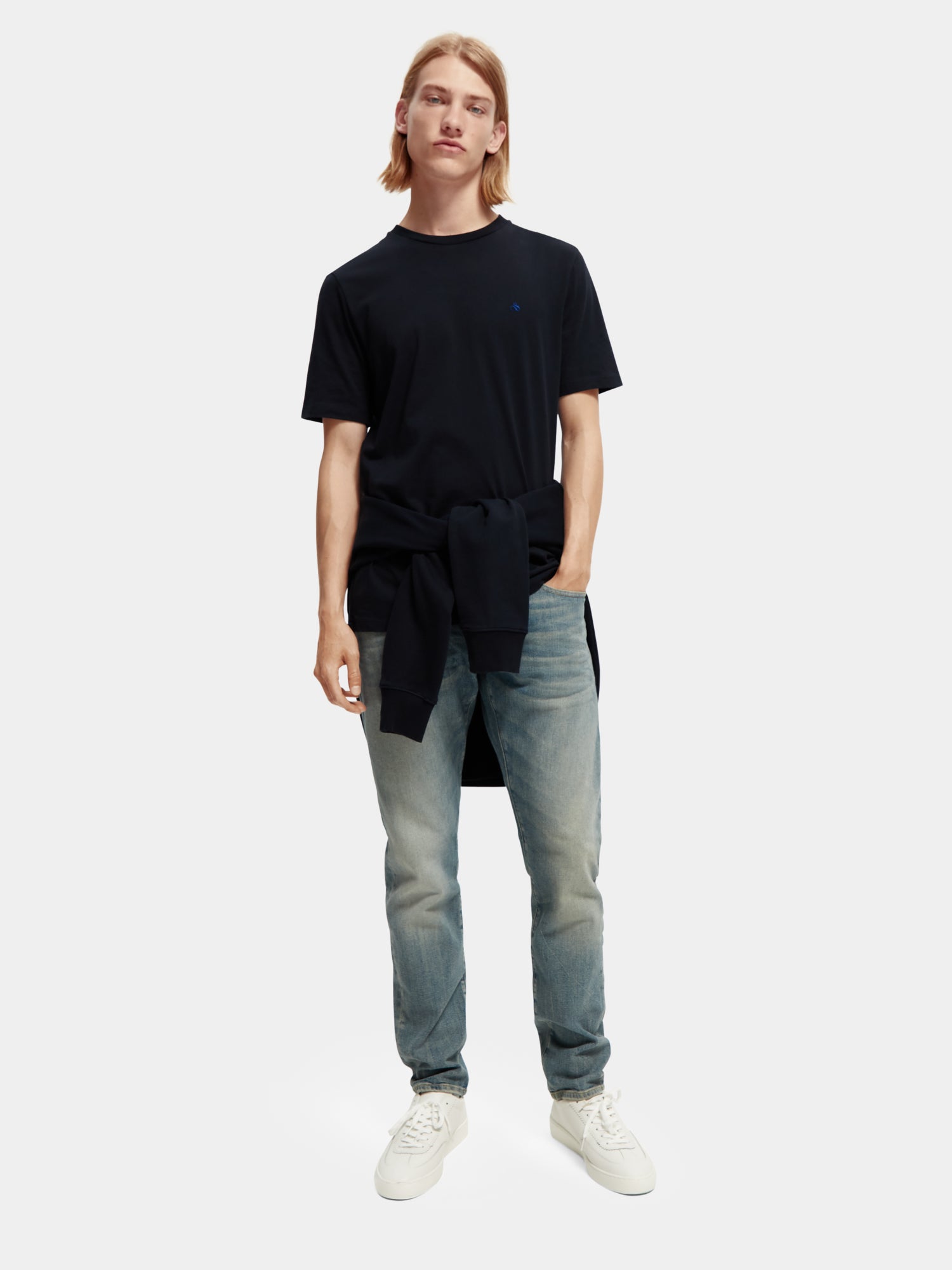 Organic cotton jersey t-shirt - Scotch & Soda AU