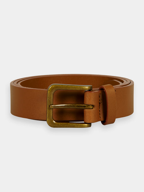 Classic recycled leather belt - Scotch & Soda AU