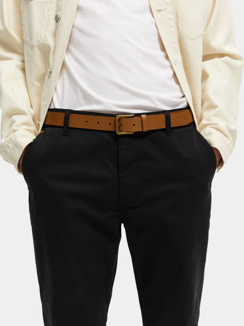 Classic recycled leather belt - Scotch & Soda AU