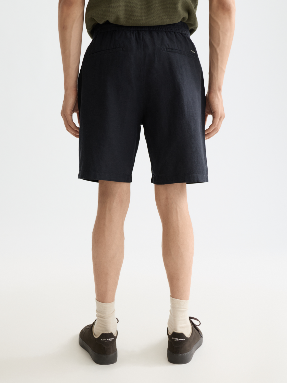 Fave cotton-linen shorts - Scotch & Soda AU