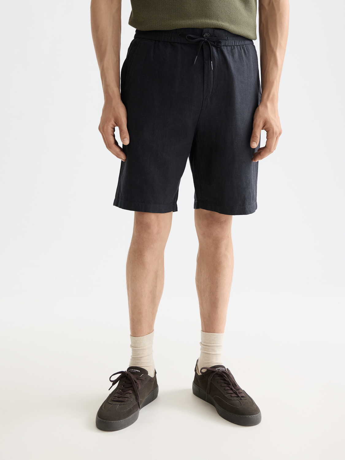 Fave cotton-linen shorts - Scotch & Soda AU