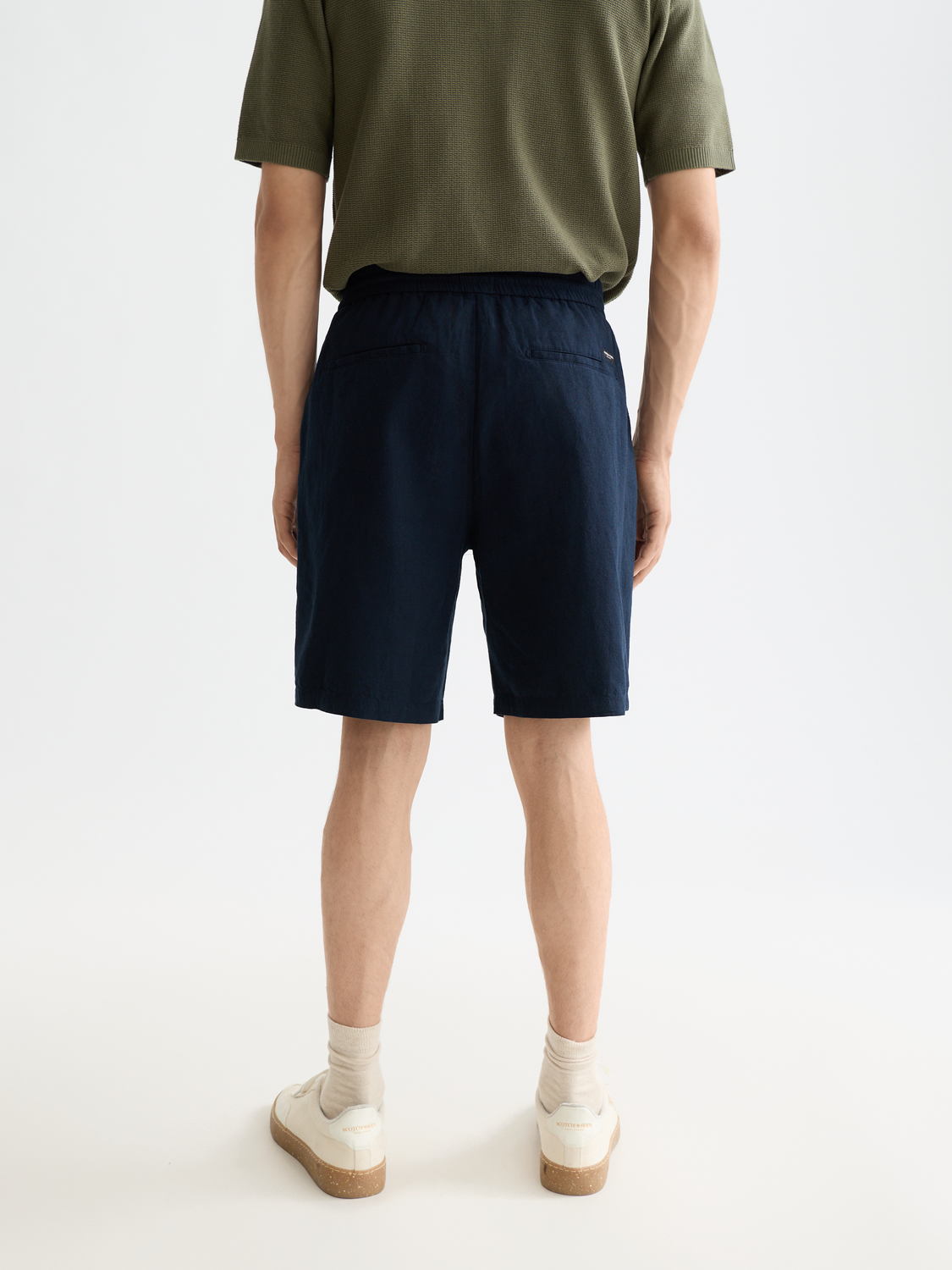 Fave cotton-linen shorts - Scotch & Soda AU