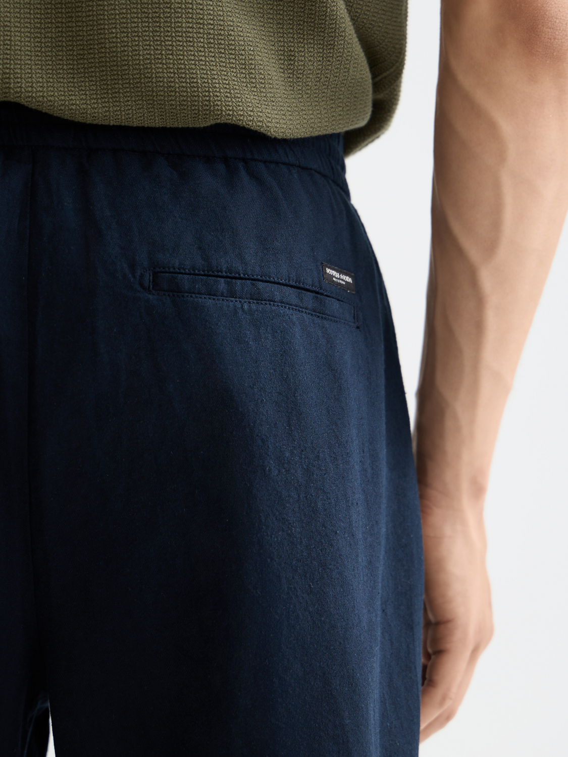 Fave cotton-linen shorts - Scotch & Soda AU