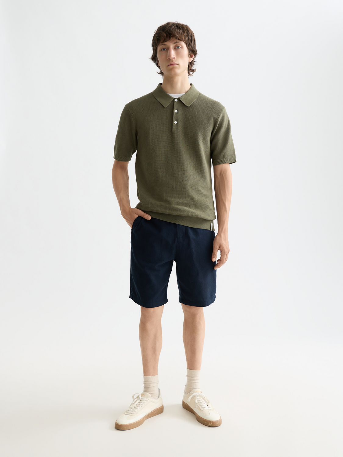 Fave cotton-linen shorts - Scotch & Soda AU