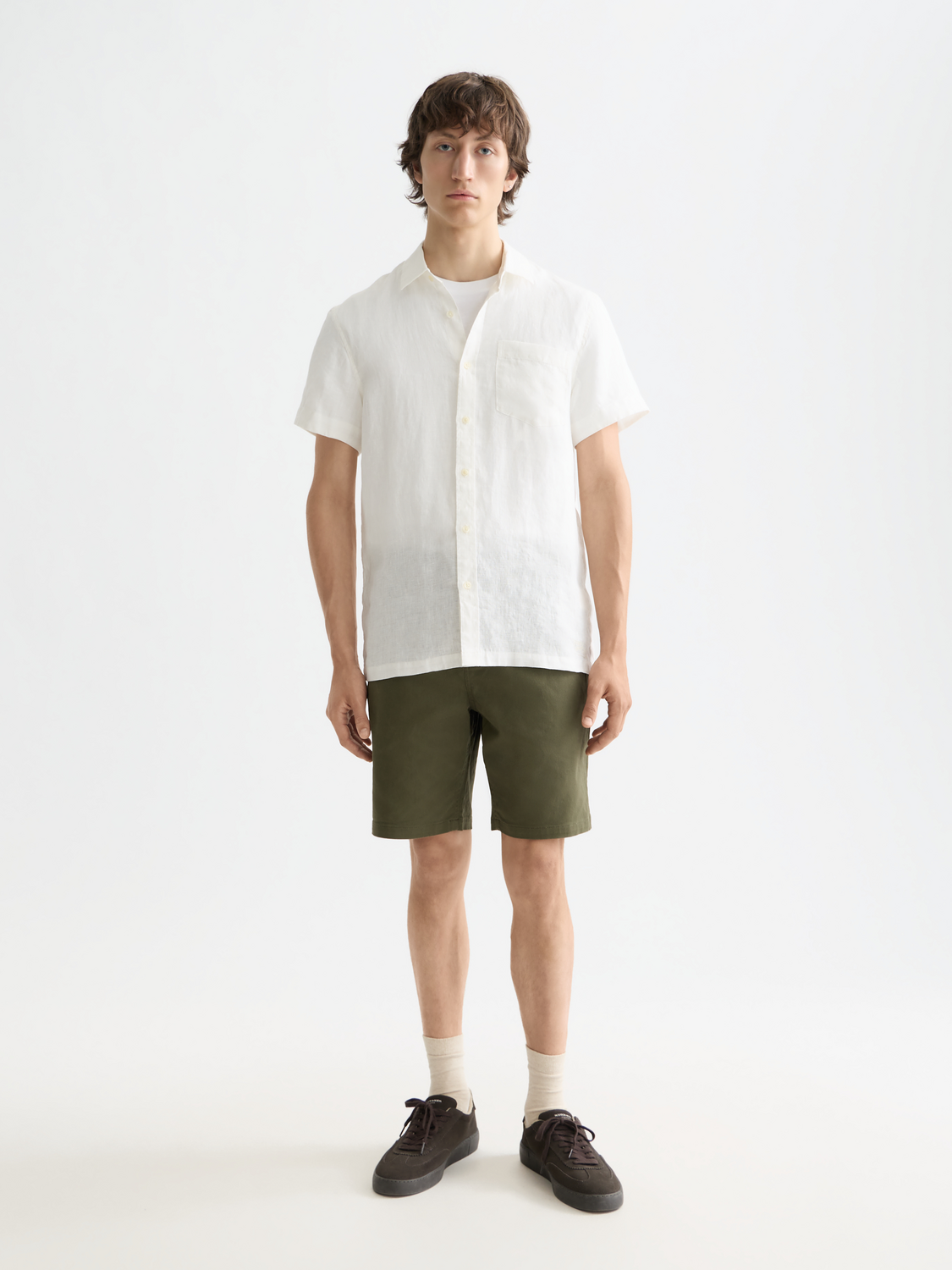 Short sleeved linen shirt - Scotch & Soda AU