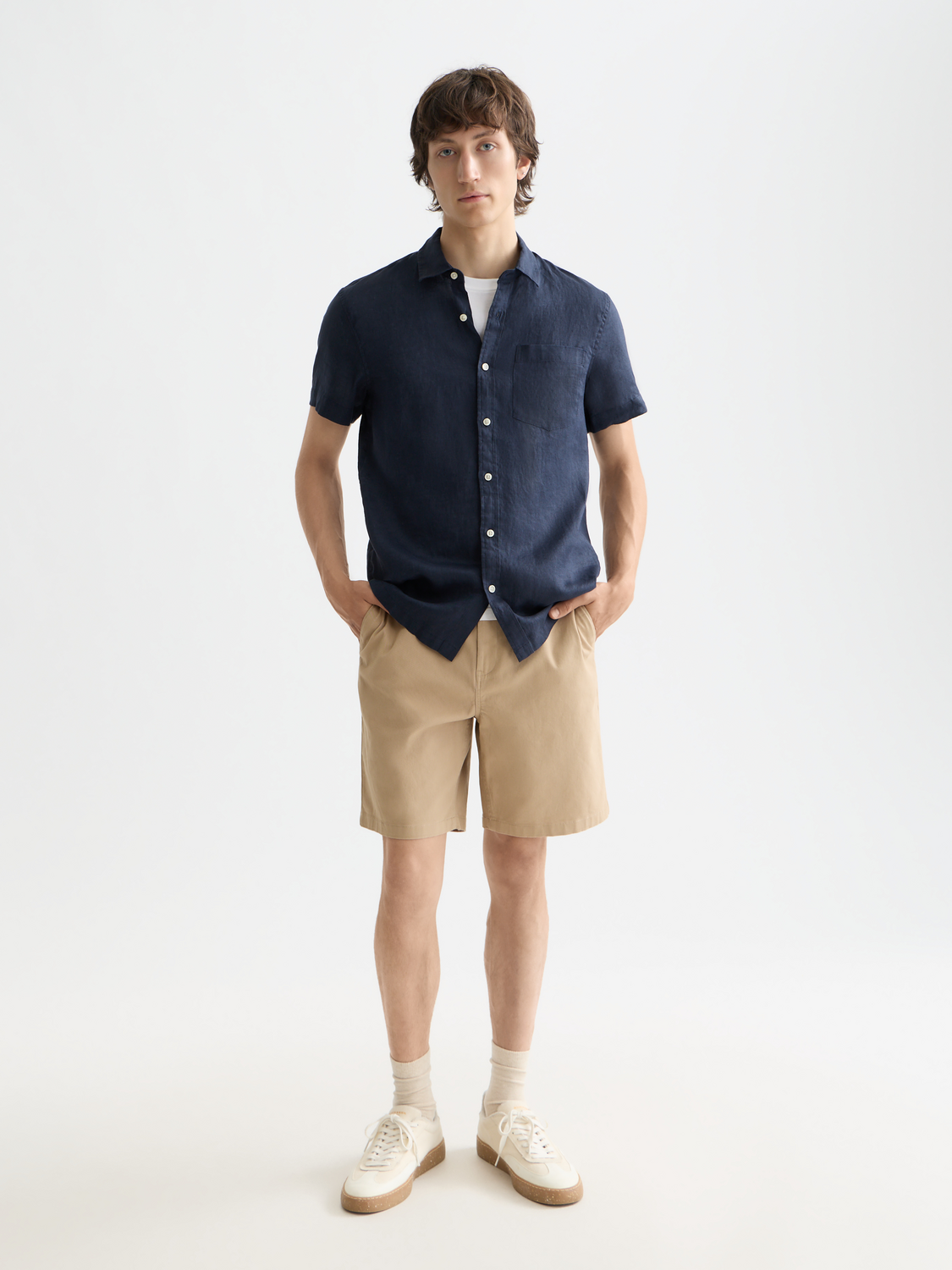 Short sleeved linen shirt - Scotch & Soda AU