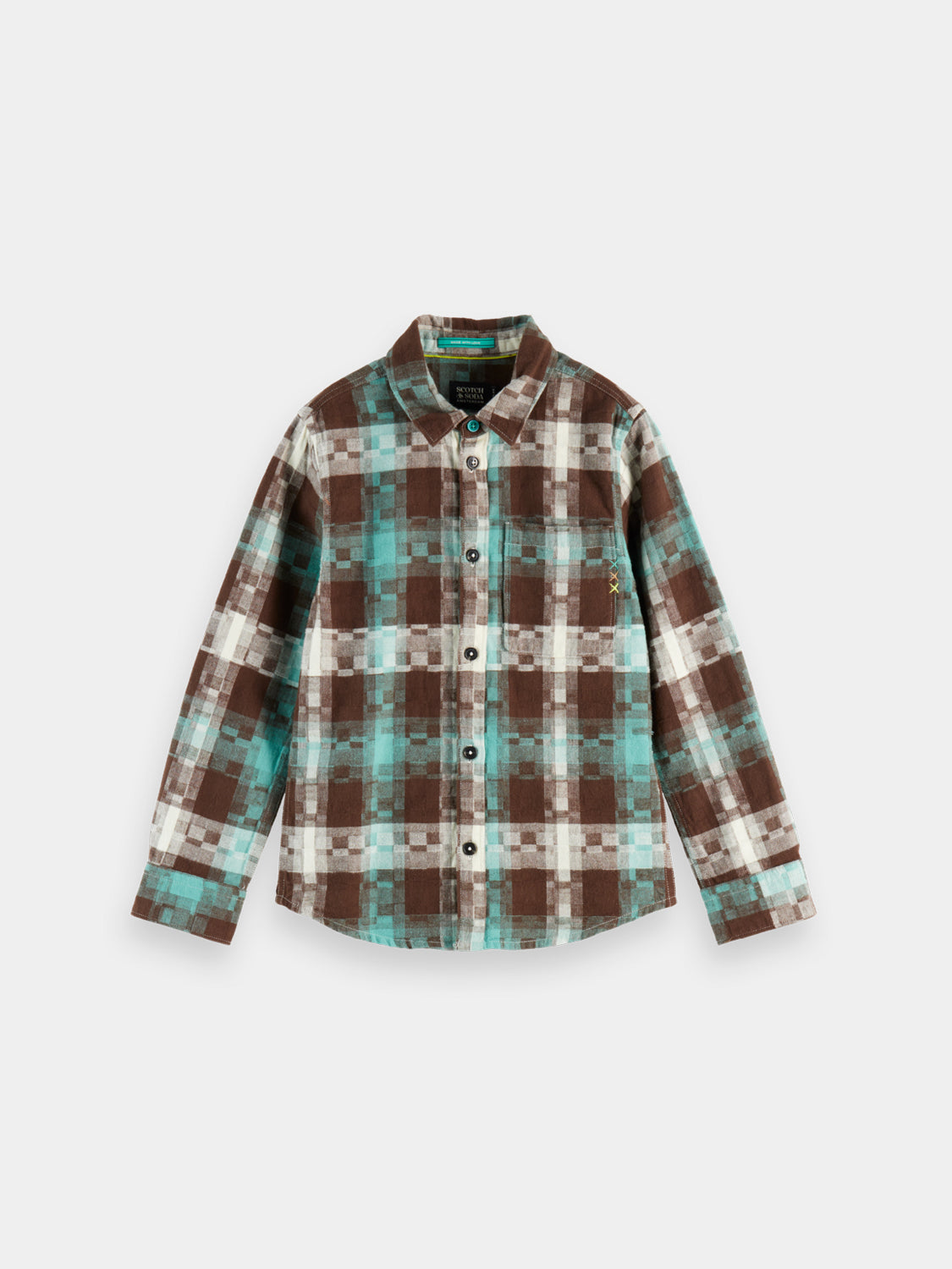 Kids - Flannel checked shirt - Scotch & Soda AU