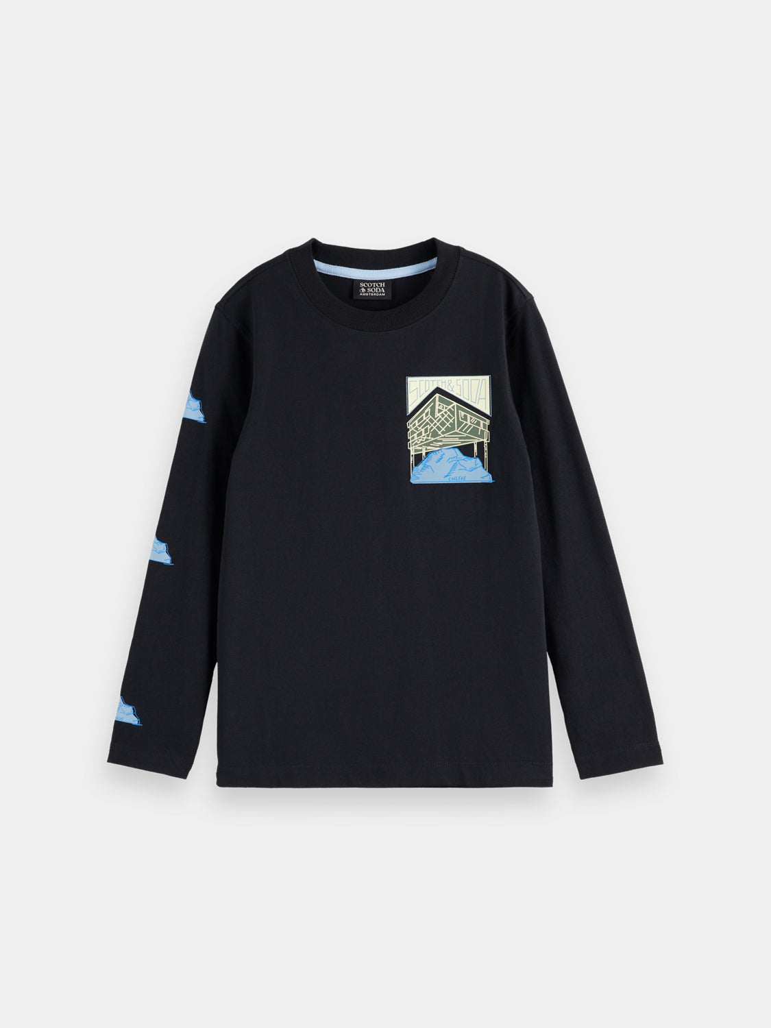 Kids - Artwork long sleeved t-shirt - Scotch & Soda AU
