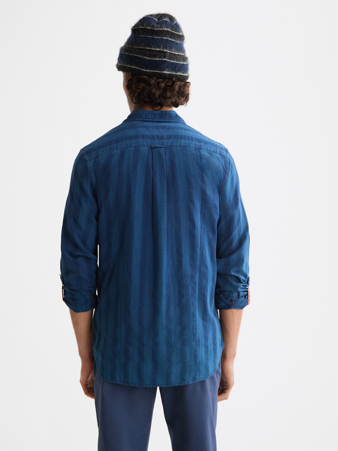 Textured indigo shirt - Scotch & Soda AU