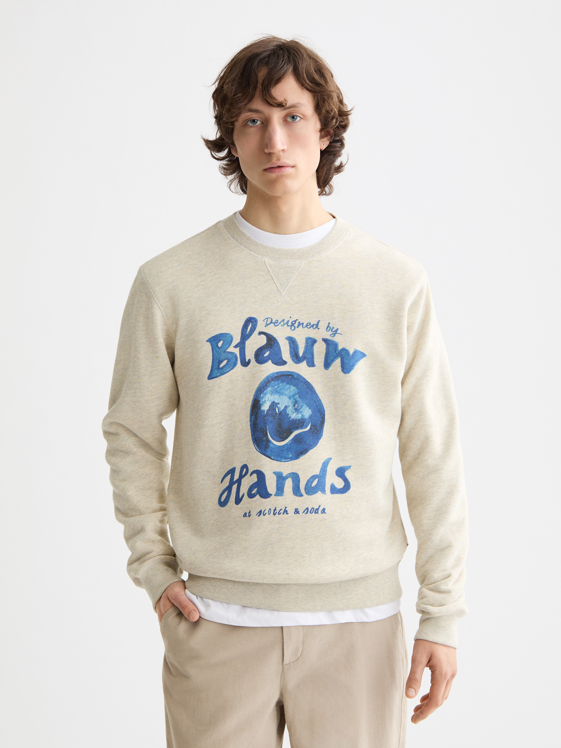Washed artwork sweatshirt - Scotch & Soda AU