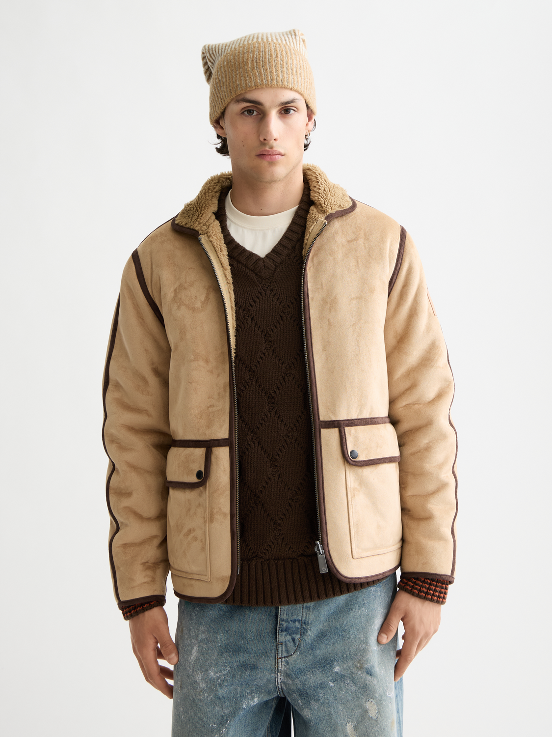 Faux shearling jacket - Scotch & Soda AU