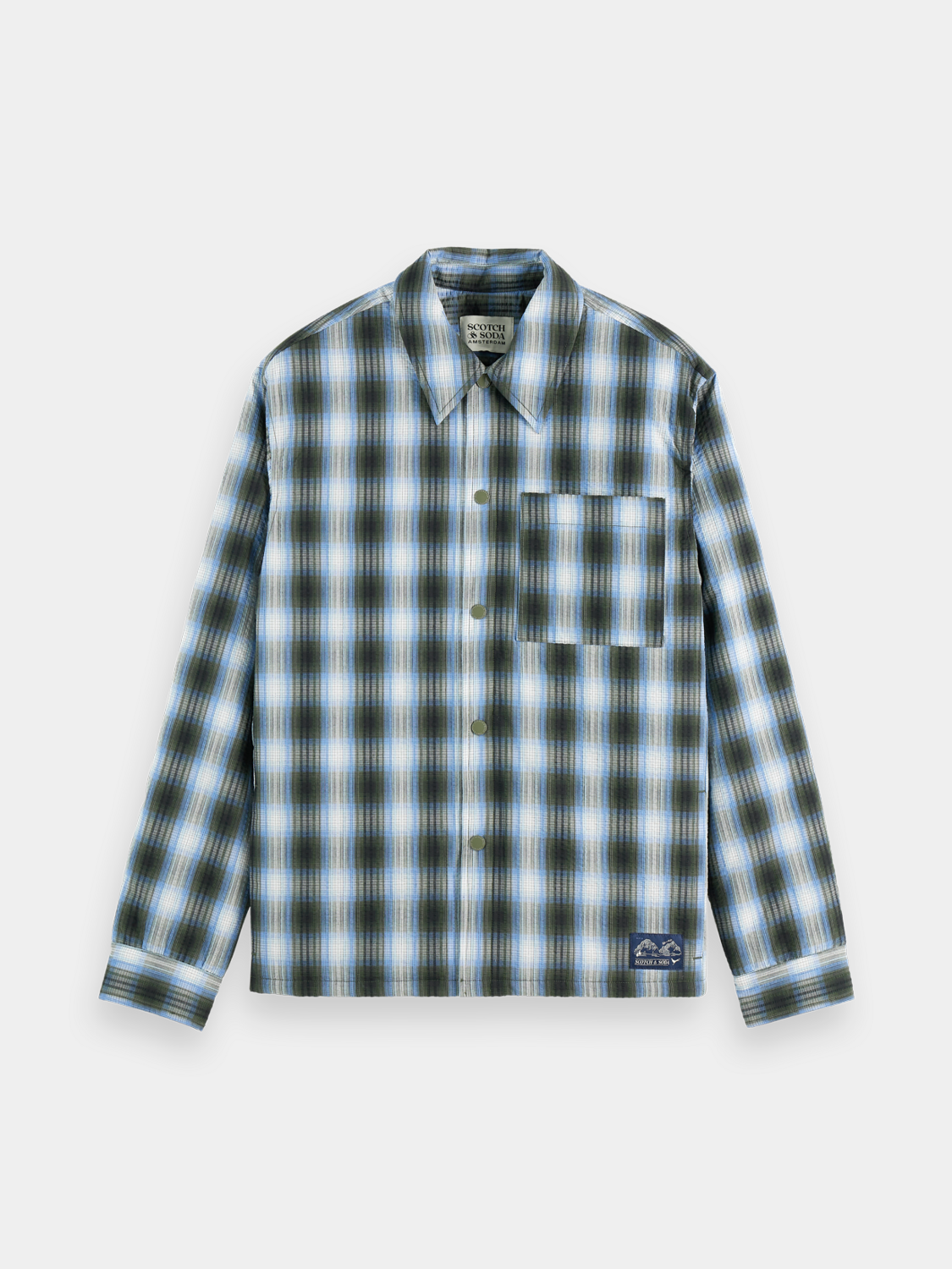 Seersucker padded overshirt - Scotch & Soda AU