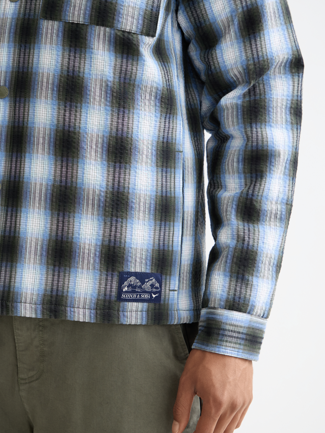 Seersucker padded overshirt - Scotch & Soda AU