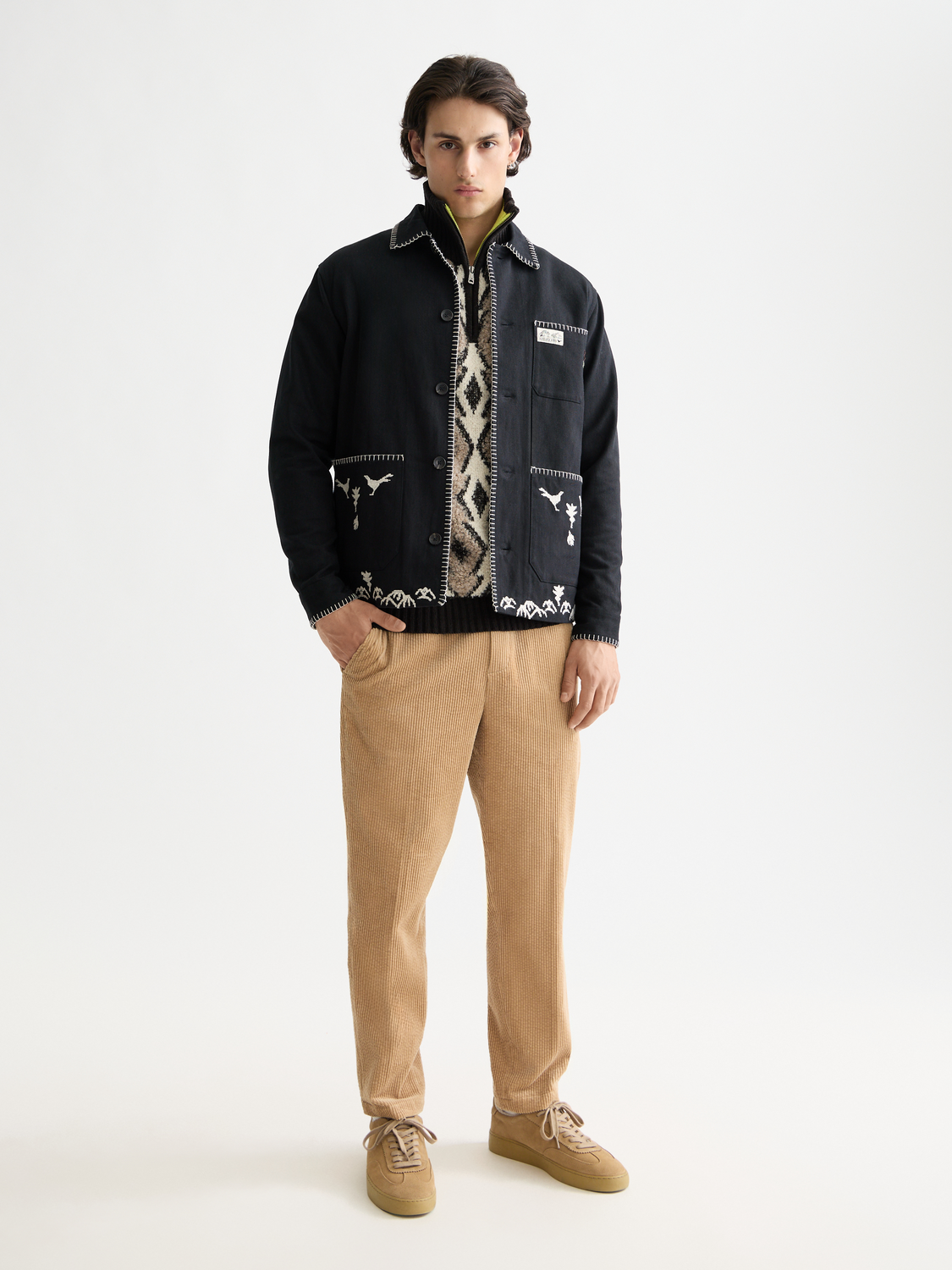 Embroidered worker jacket - Scotch & Soda AU