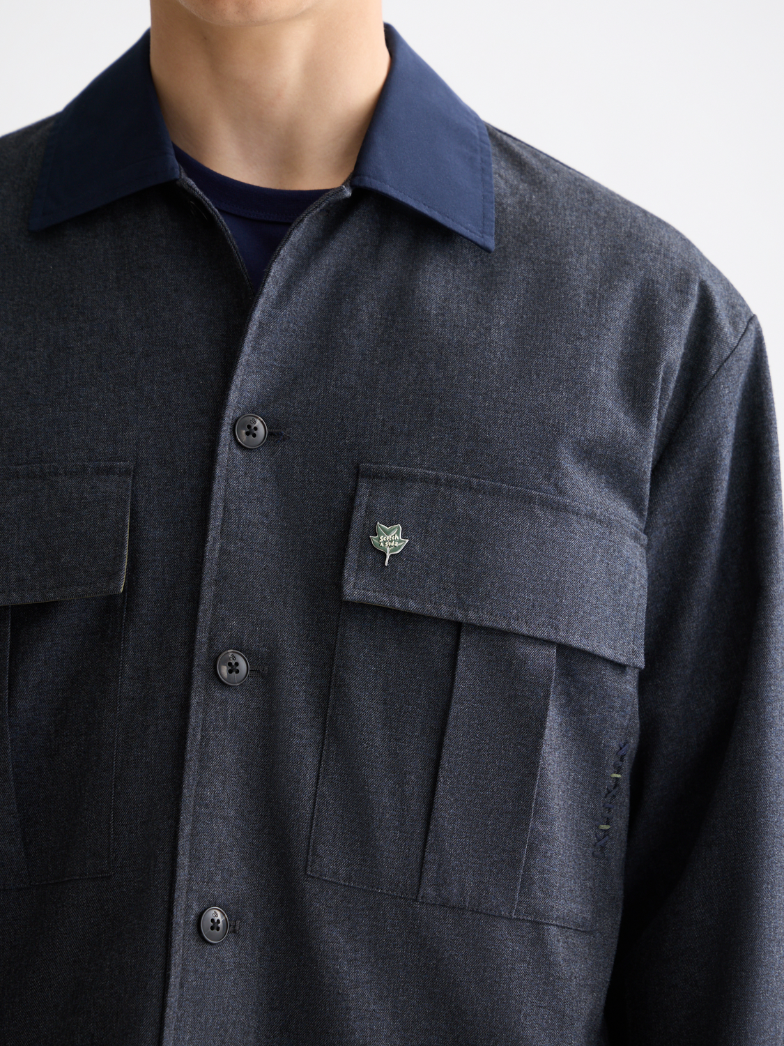 Melange utility overshirt - Scotch & Soda AU