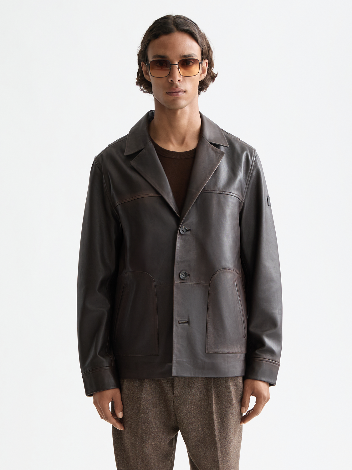 Leather blazer - Scotch & Soda AU