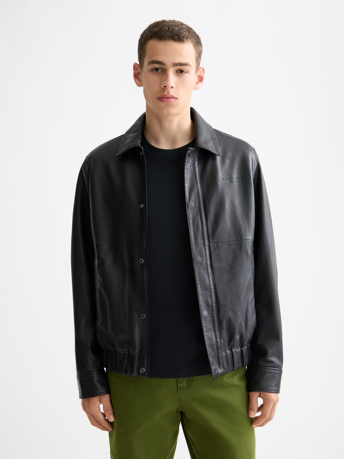 Leather blouson - Scotch & Soda AU