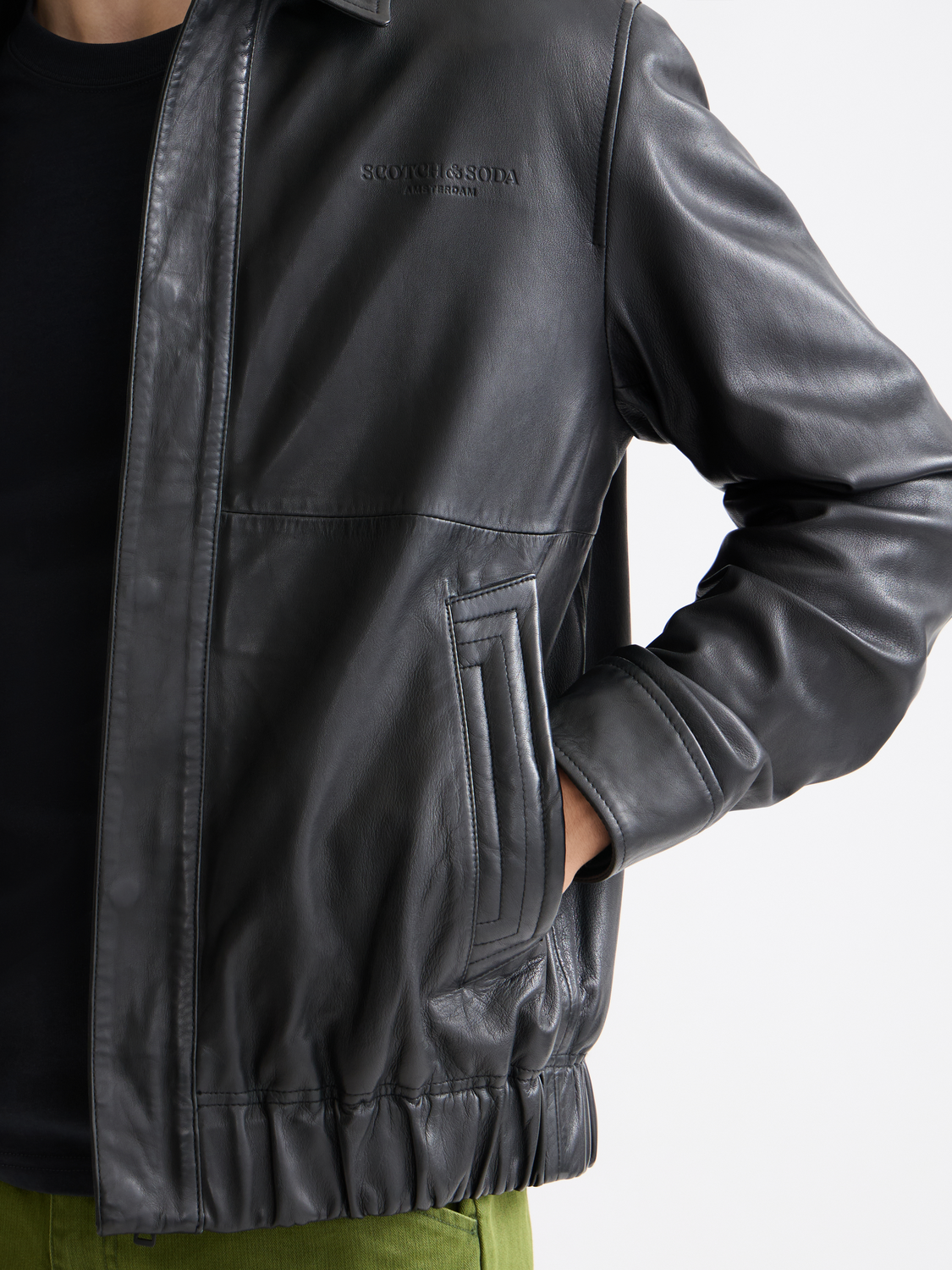 Leather blouson - Scotch & Soda AU