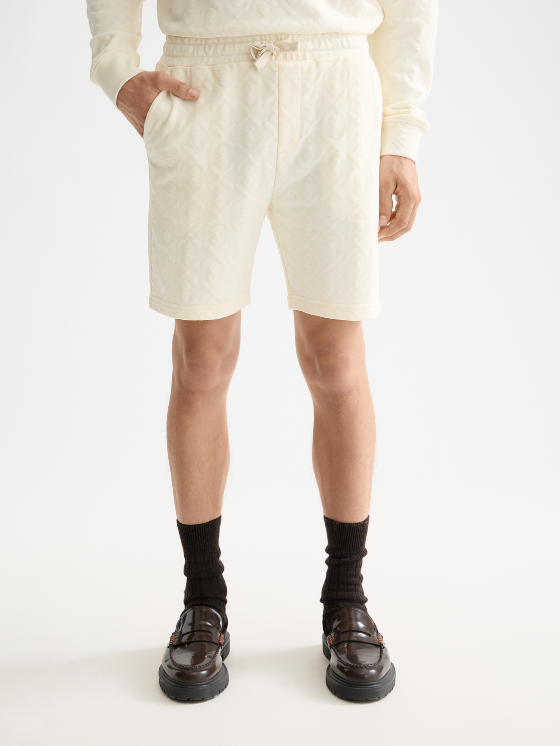 Jacquard terry sweatshorts - Scotch & Soda AU