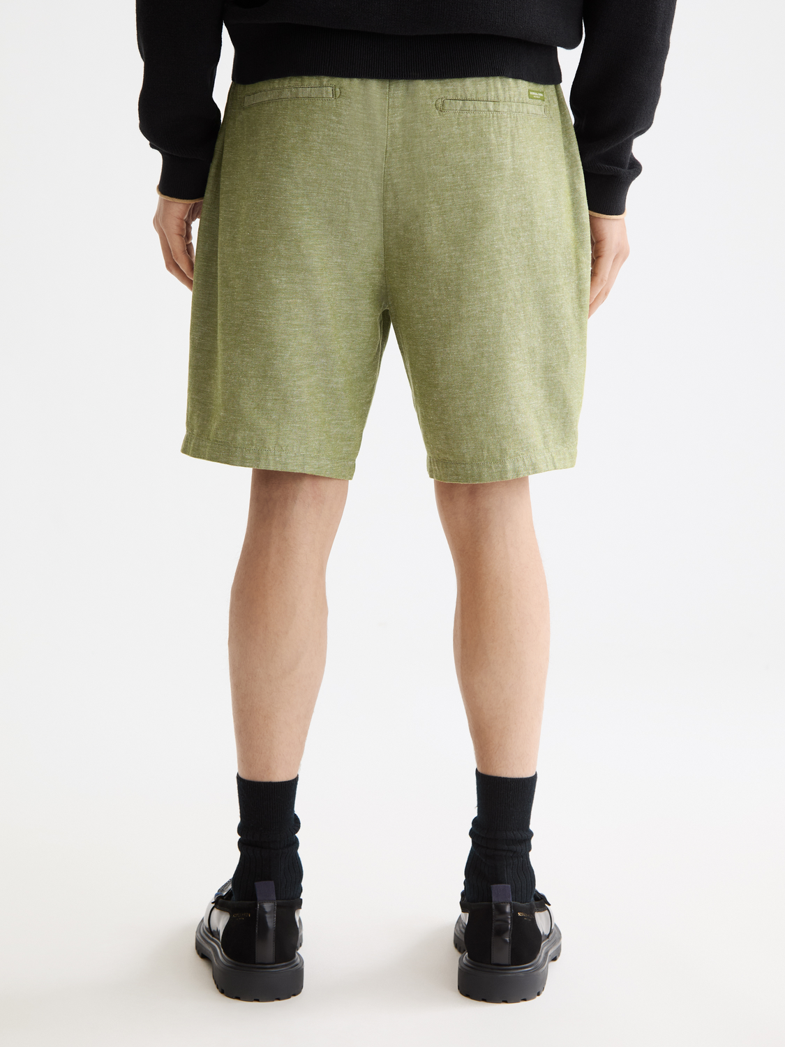 Fave cotton-linen shorts - Scotch & Soda AU