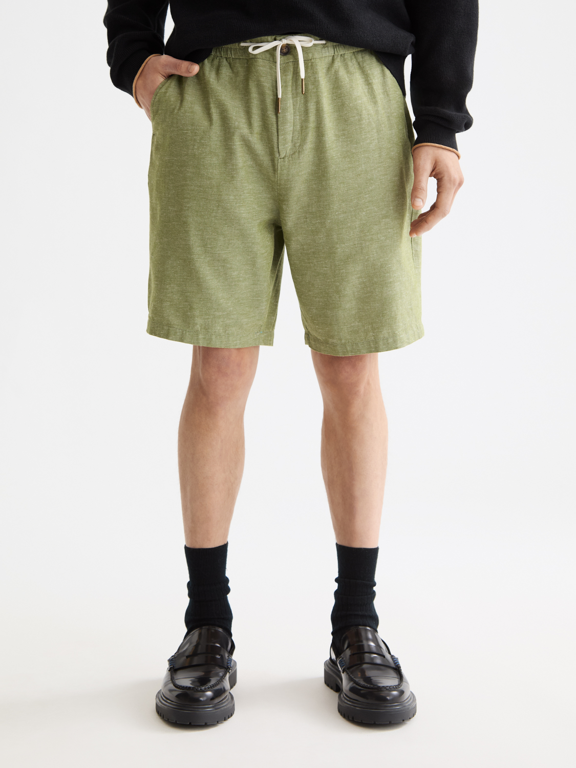 Fave cotton-linen shorts - Scotch & Soda AU
