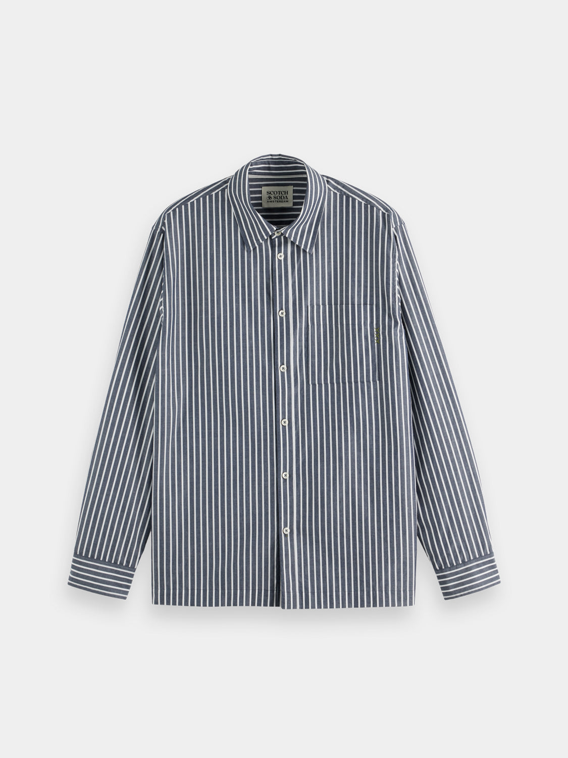 Striped poplin shirt - Scotch & Soda AU