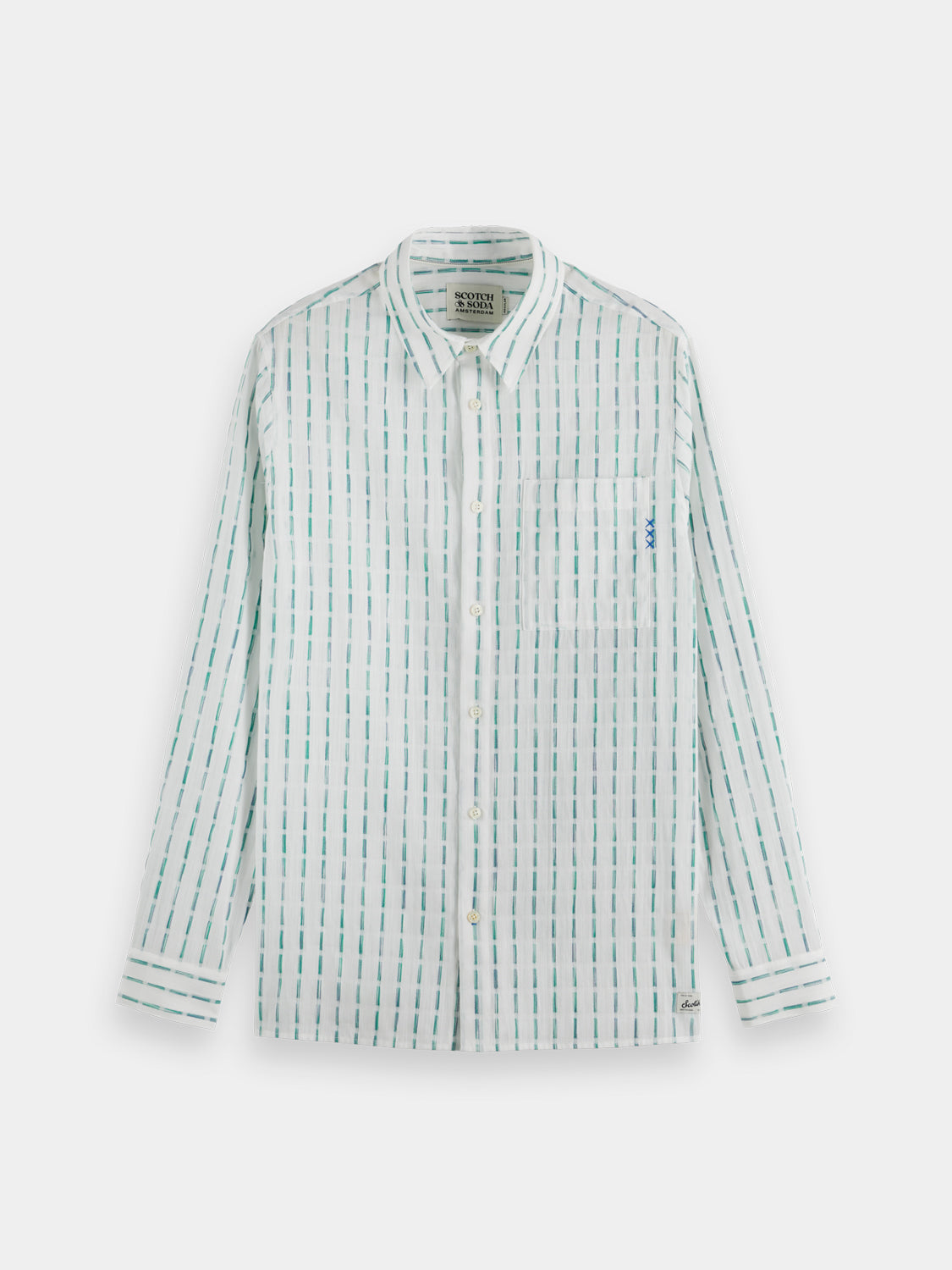 Striped cotton-voile shirt - Scotch & Soda AU