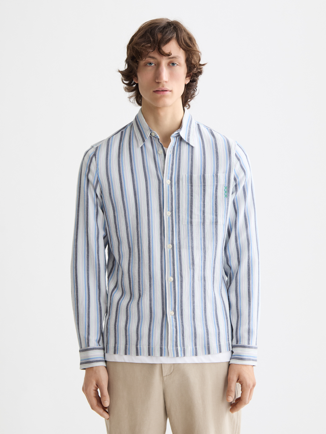 Textured striped shirt - Scotch & Soda AU