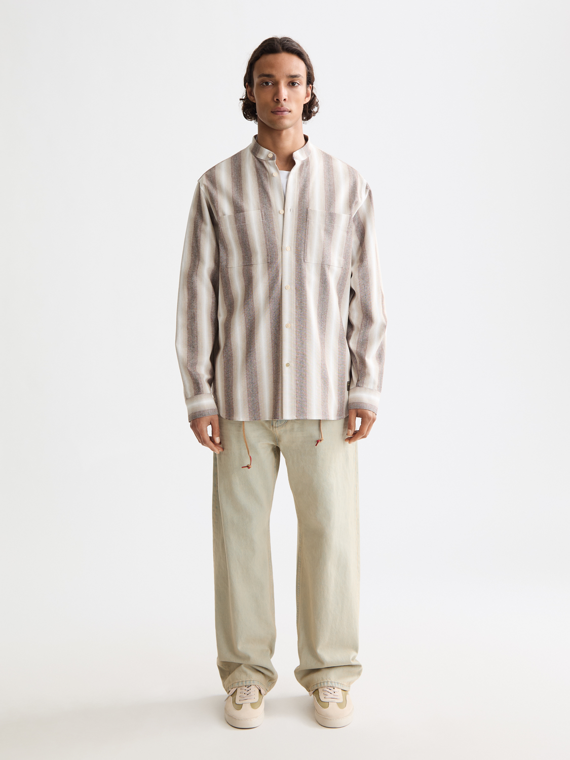 Shadow-striped cotton shirt - Scotch & Soda AU