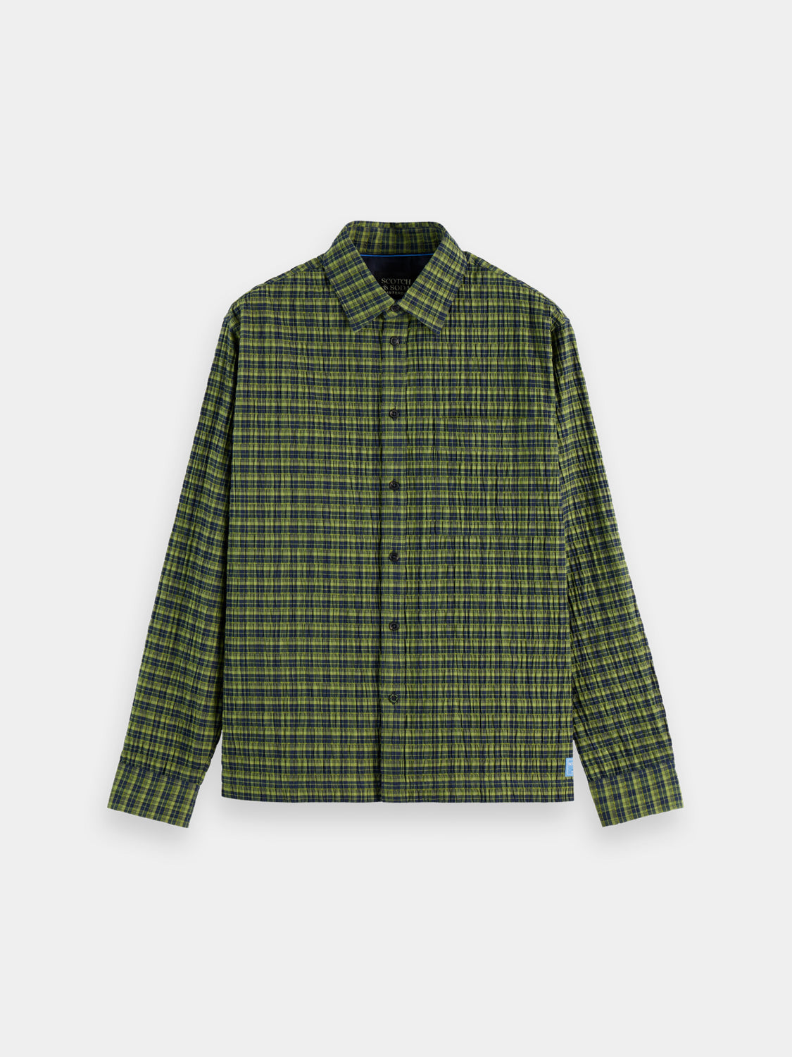 Crinkle checked shirt - Scotch & Soda AU