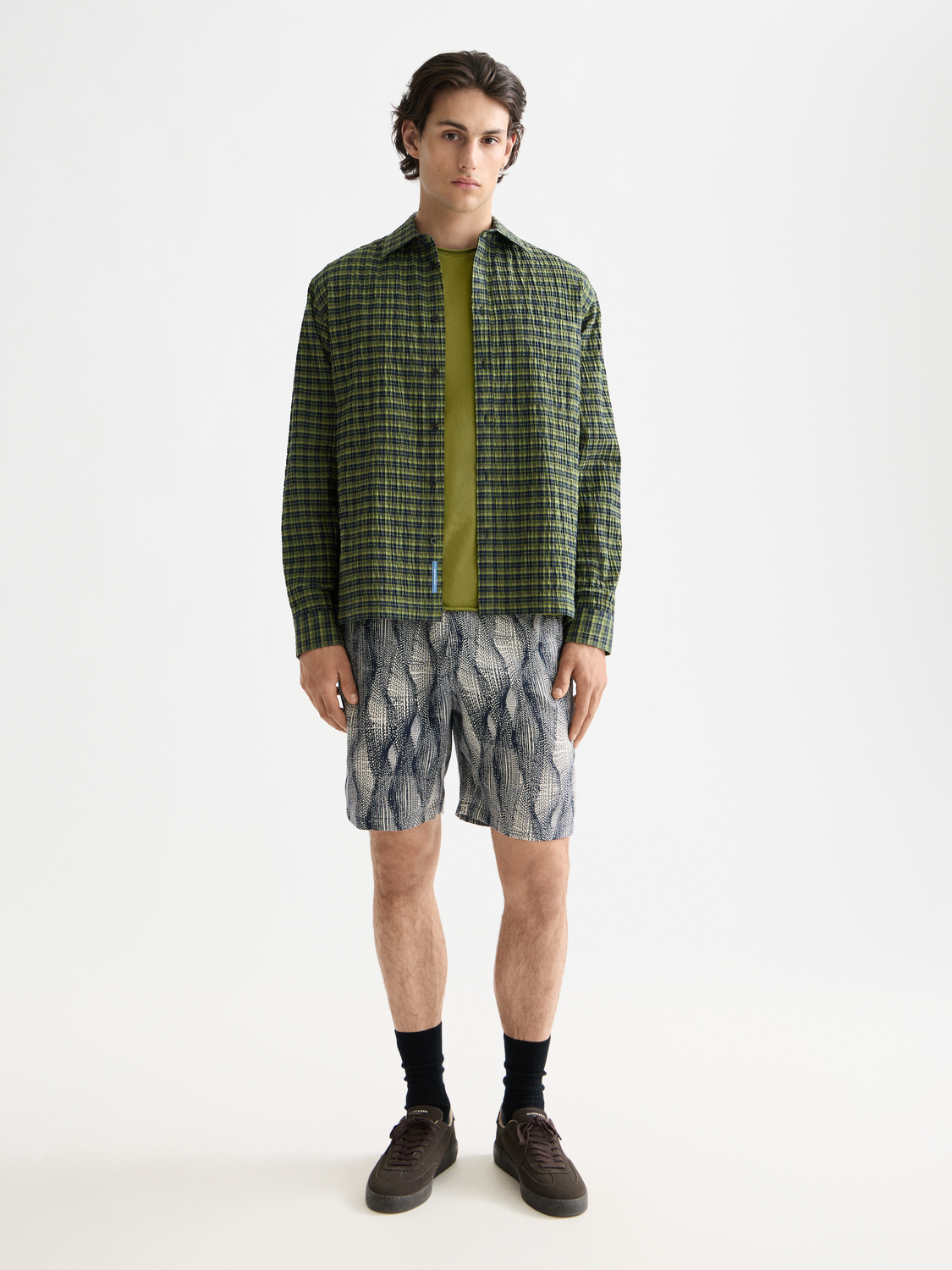 Crinkle checked shirt - Scotch & Soda AU