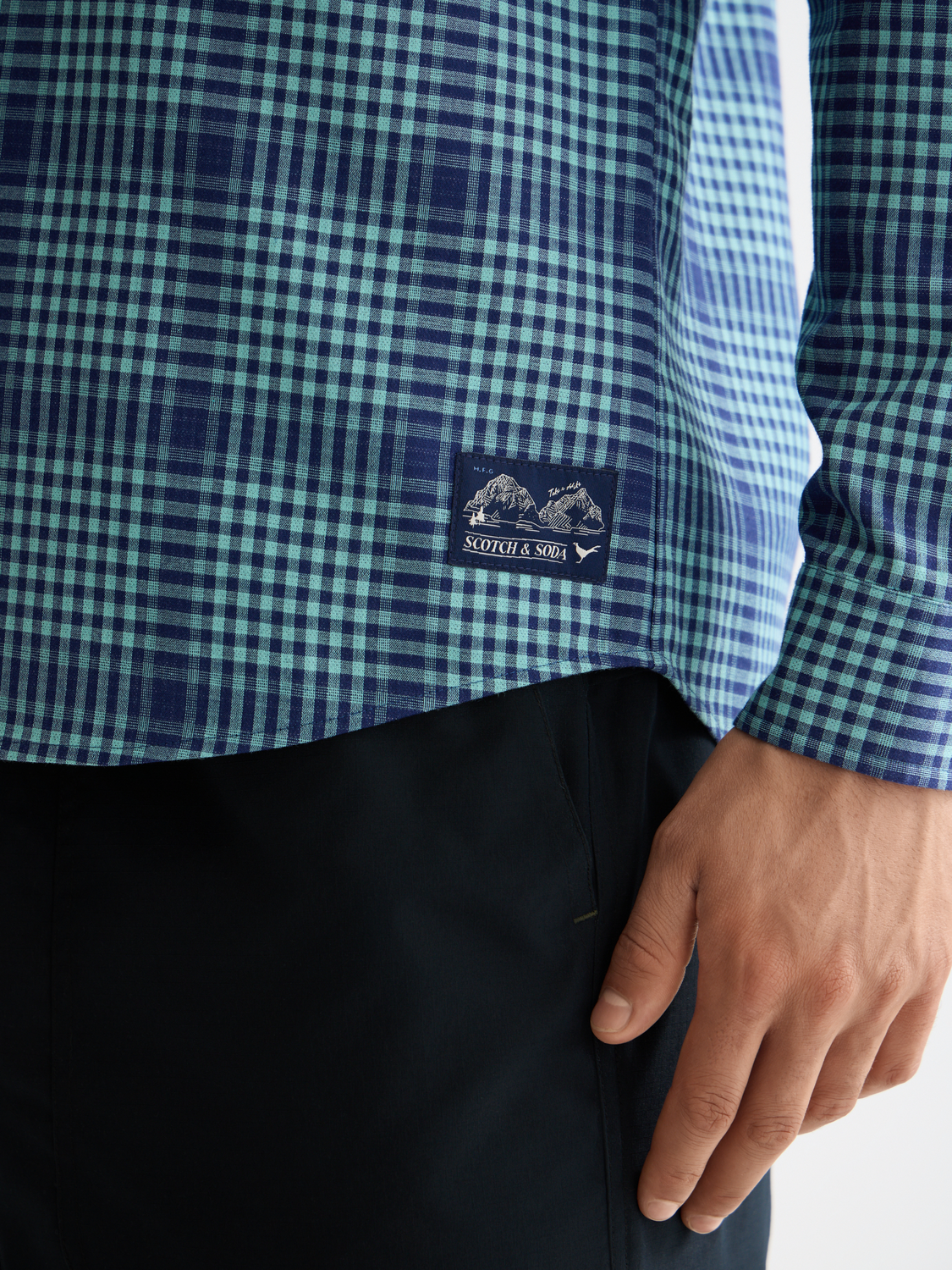 Shadow check double face shirt - Scotch & Soda AU
