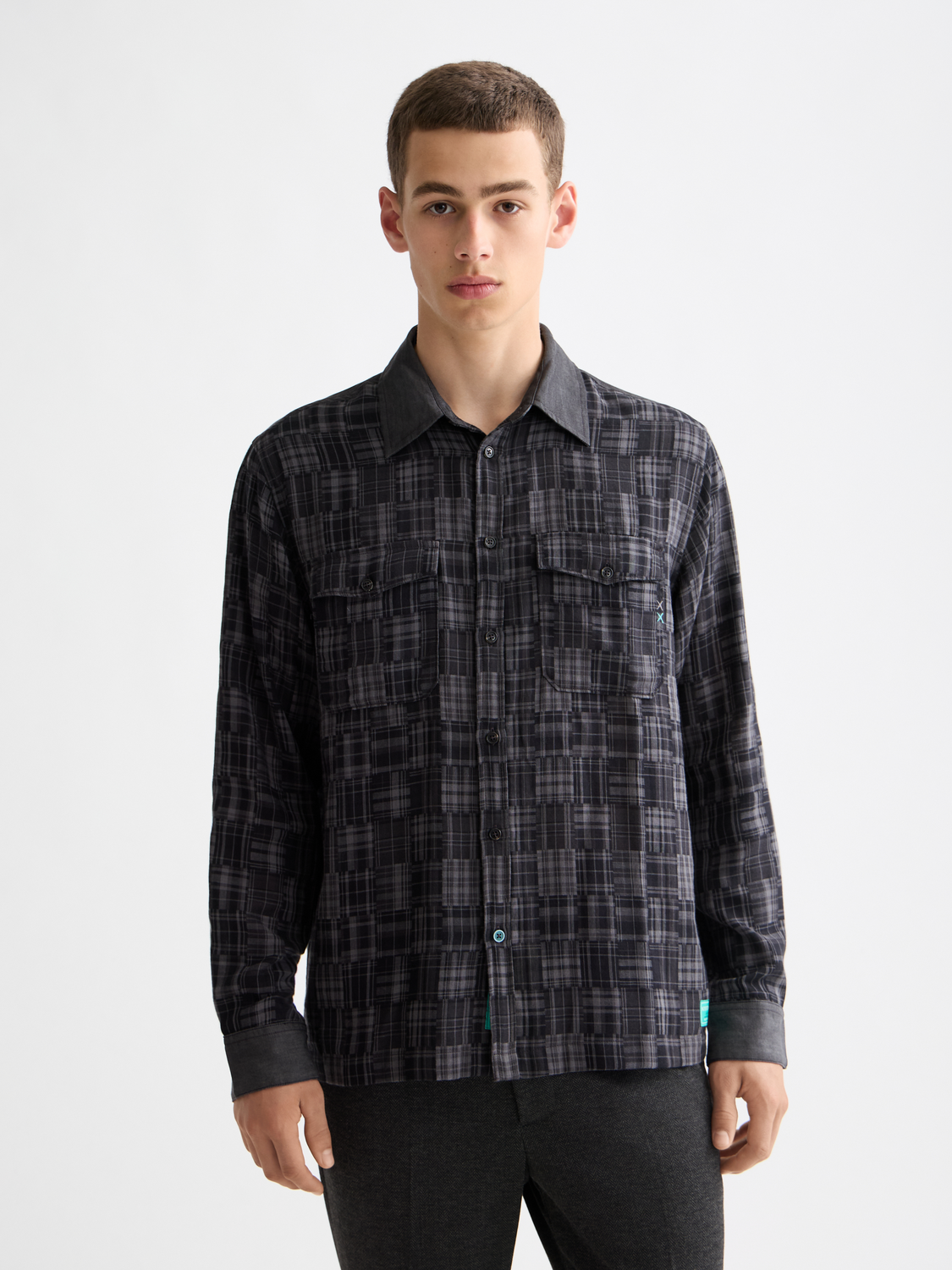Patchwork flannel shirt - Scotch & Soda AU