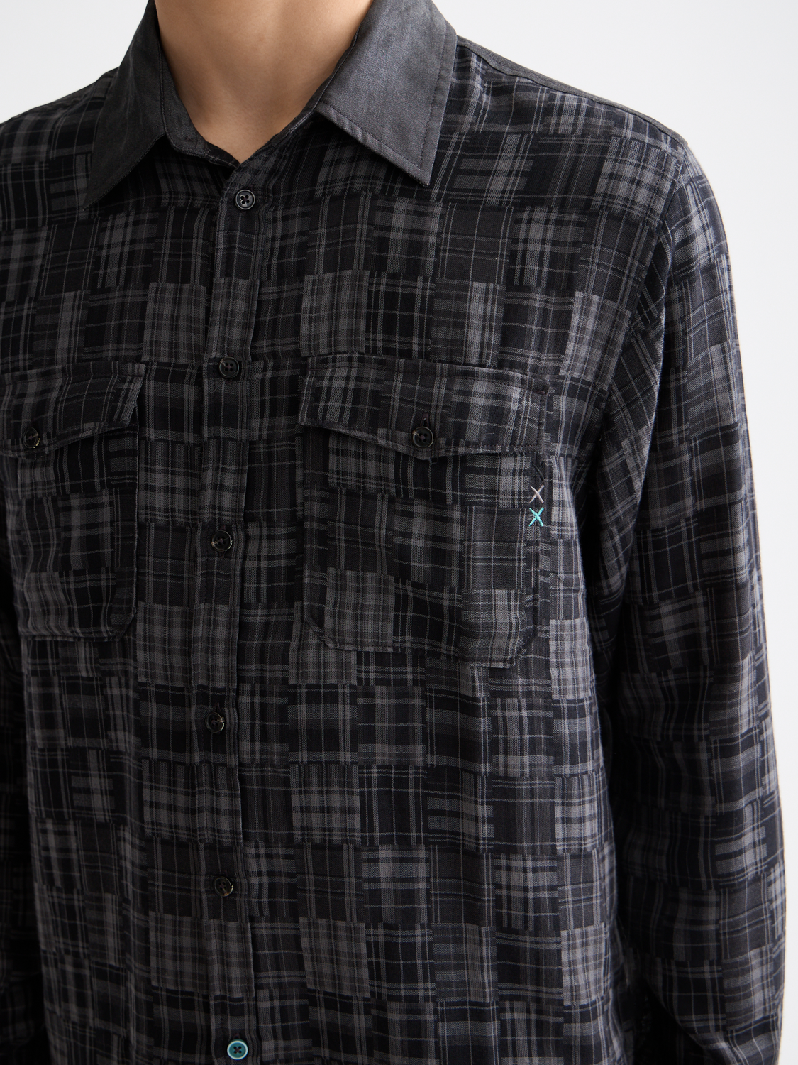 Patchwork flannel shirt - Scotch & Soda AU