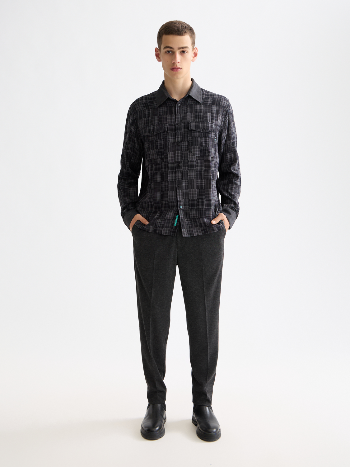 Patchwork flannel shirt - Scotch & Soda AU