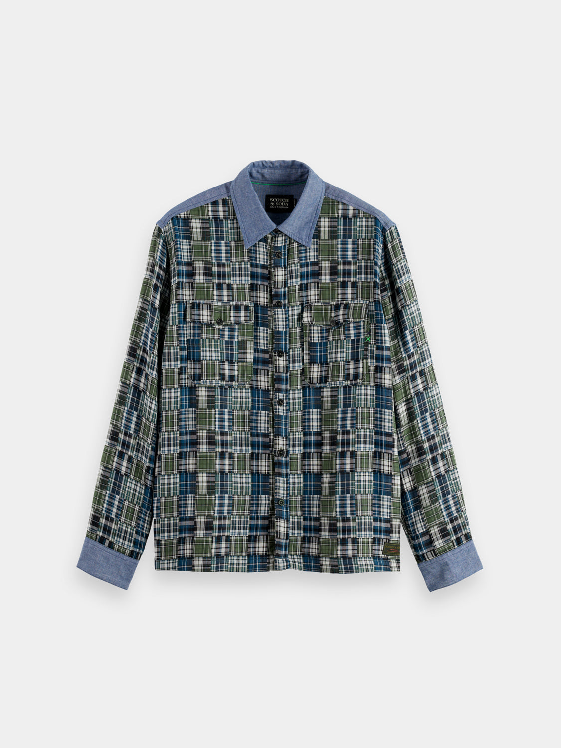 Patchwork flannel shirt - Scotch & Soda AU