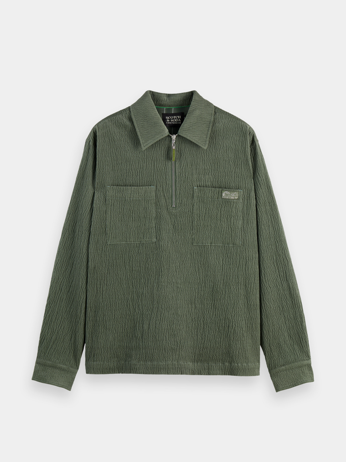 Quarter zip corduroy shirt - Scotch & Soda AU