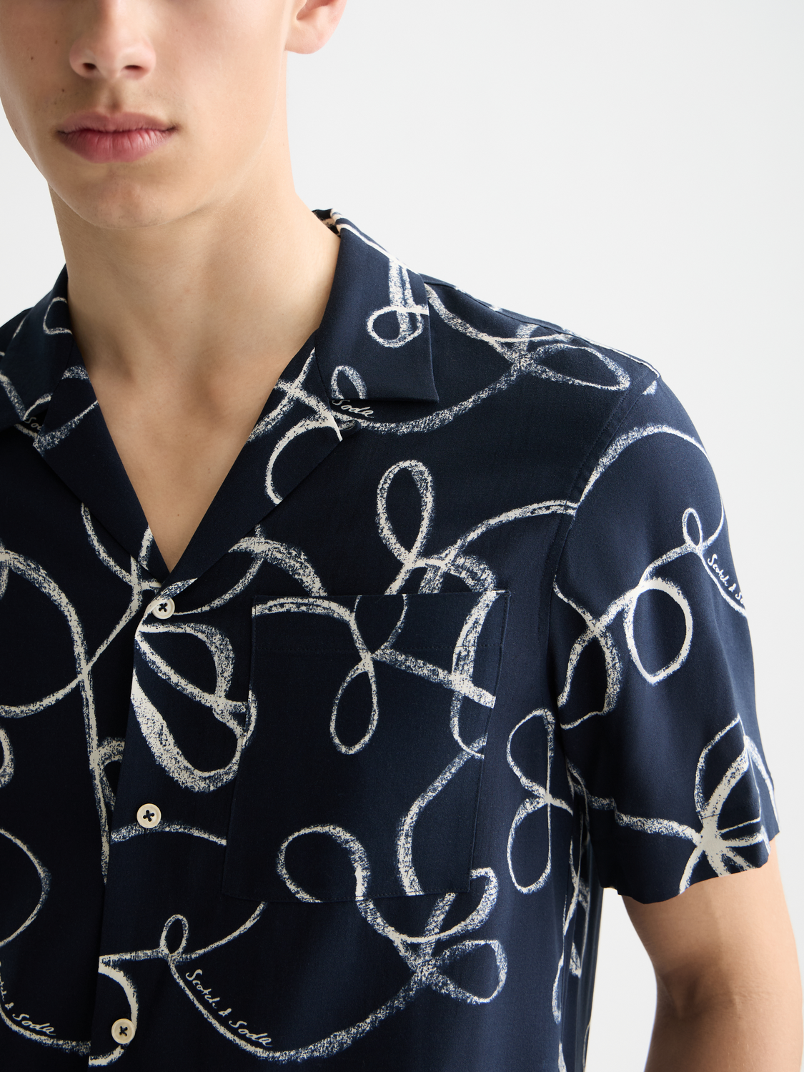 Printed short sleeved shirt - Scotch & Soda AU