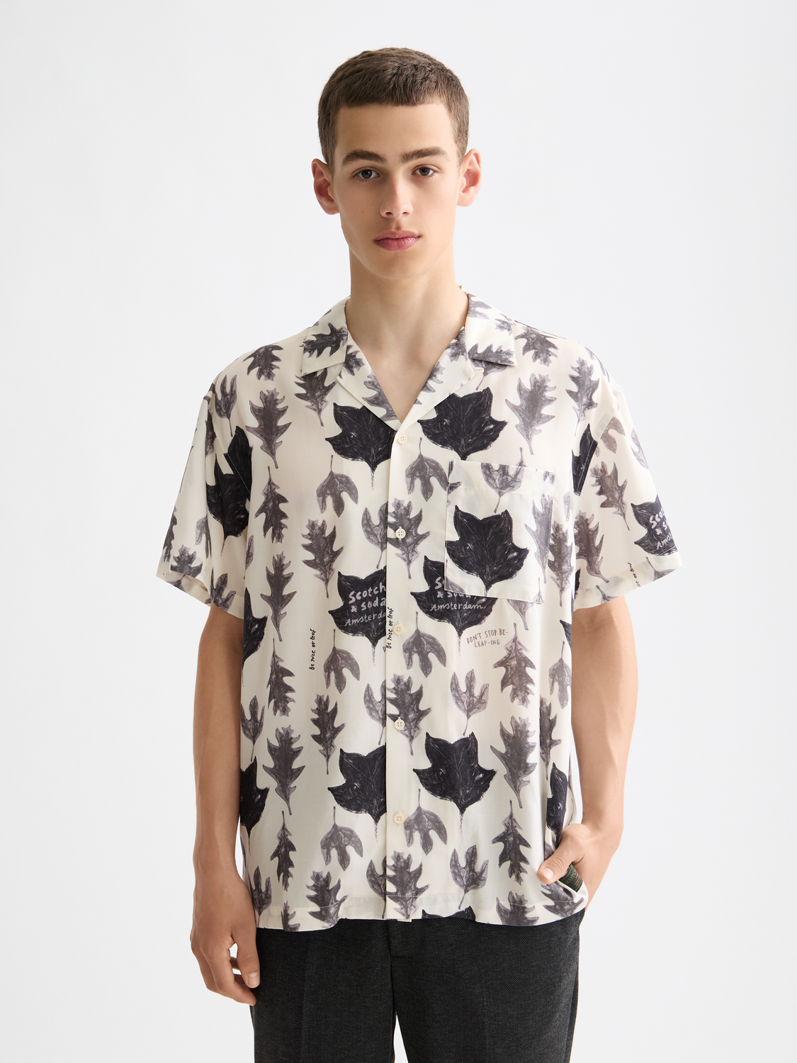 Printed short sleeved shirt - Scotch & Soda AU