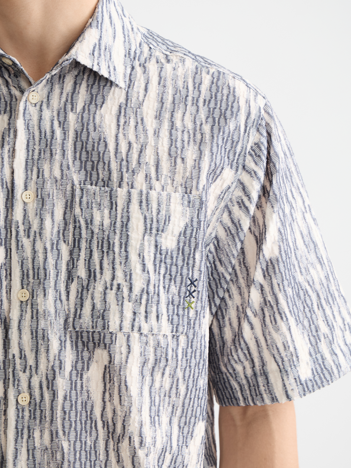 Jacquard short sleeved shirt - Scotch & Soda AU