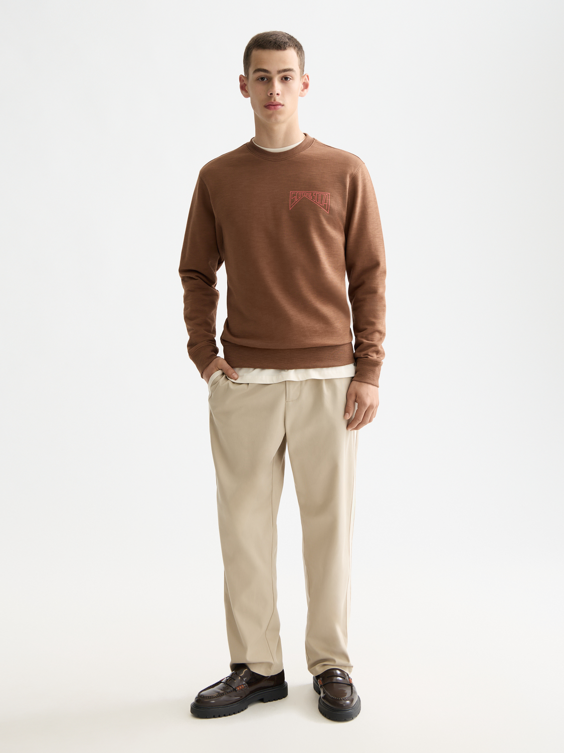 Chest logo sweatshirt - Scotch & Soda AU