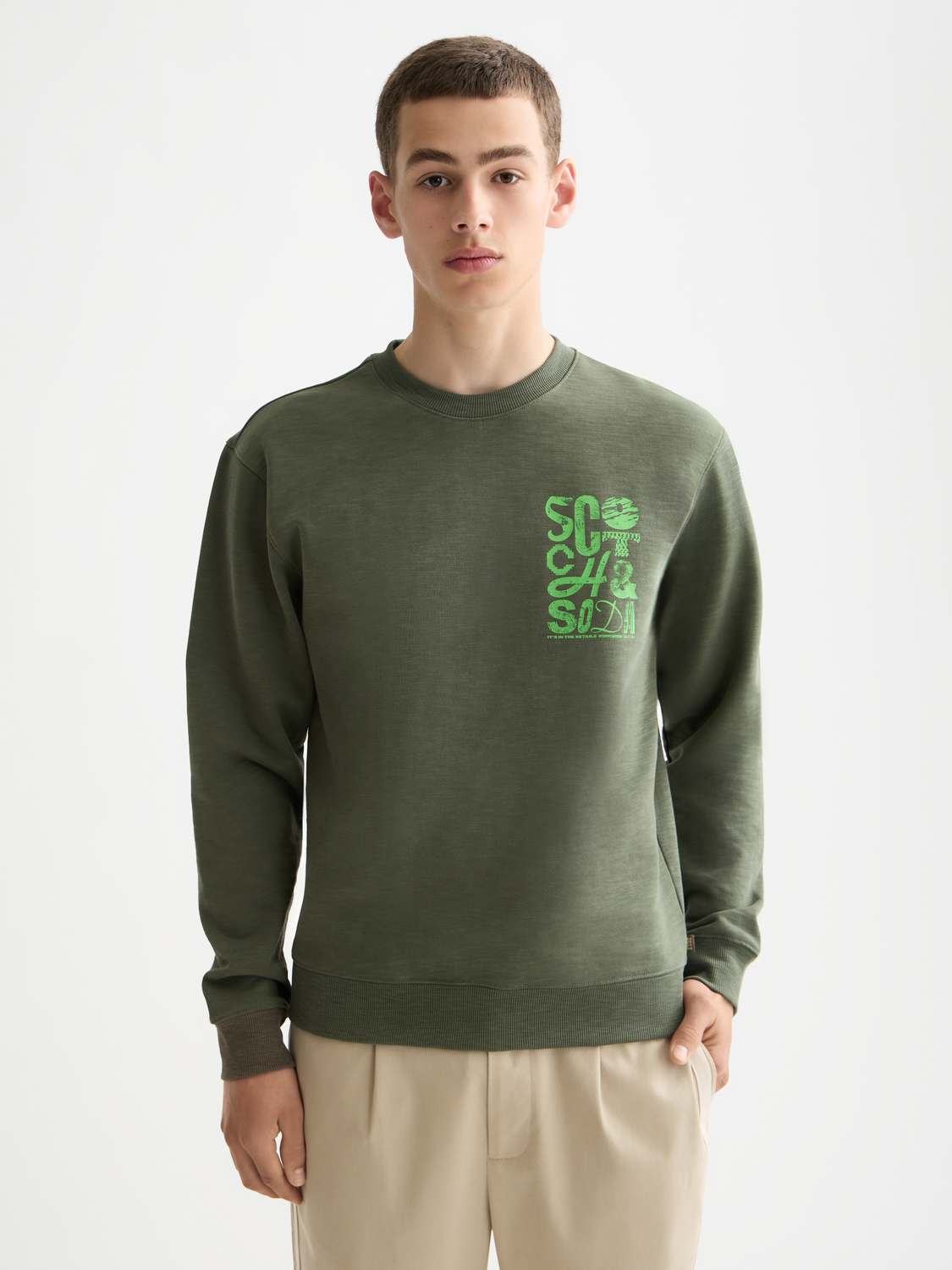 Chest logo sweatshirt - Scotch & Soda AU